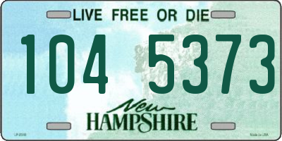 NH license plate 1045373
