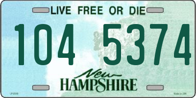 NH license plate 1045374