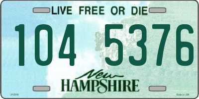 NH license plate 1045376
