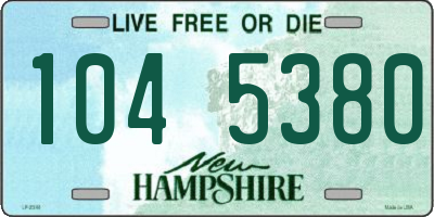 NH license plate 1045380