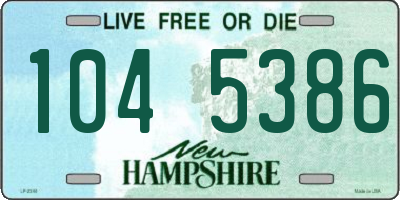 NH license plate 1045386