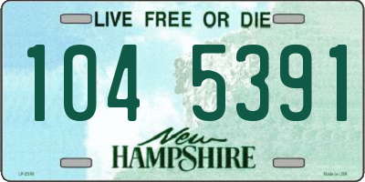 NH license plate 1045391