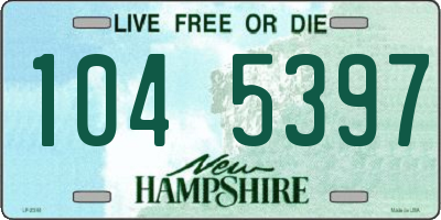 NH license plate 1045397
