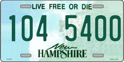NH license plate 1045400