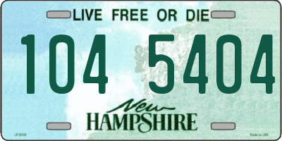 NH license plate 1045404