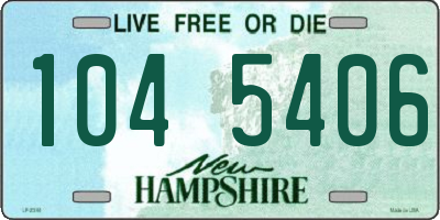 NH license plate 1045406