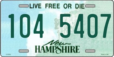 NH license plate 1045407