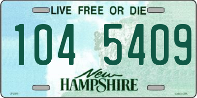 NH license plate 1045409