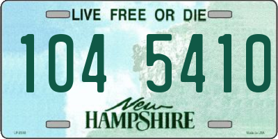 NH license plate 1045410