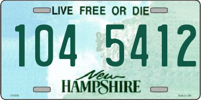 NH license plate 1045412