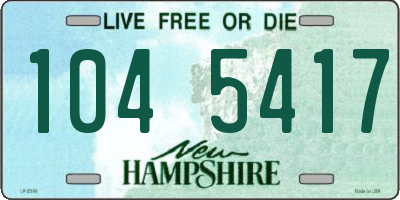 NH license plate 1045417