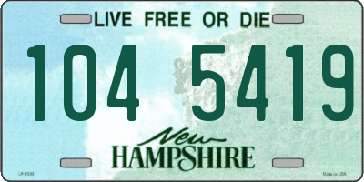 NH license plate 1045419