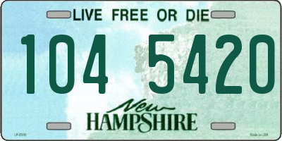 NH license plate 1045420