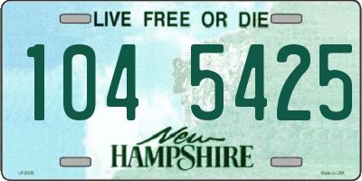 NH license plate 1045425