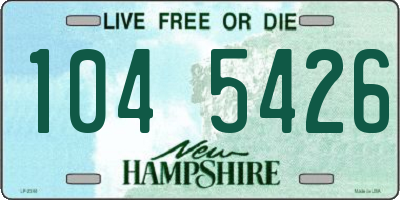 NH license plate 1045426