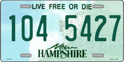 NH license plate 1045427