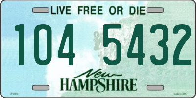 NH license plate 1045432