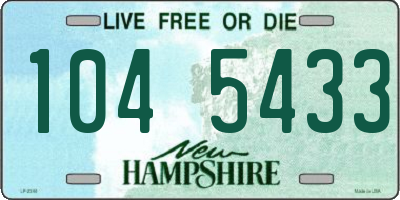 NH license plate 1045433
