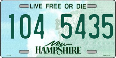 NH license plate 1045435