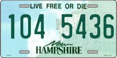 NH license plate 1045436