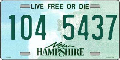 NH license plate 1045437
