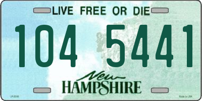NH license plate 1045441