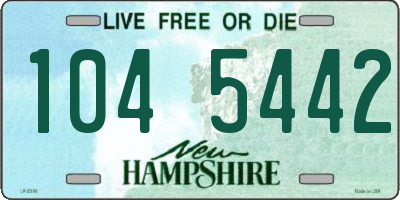 NH license plate 1045442