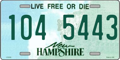 NH license plate 1045443