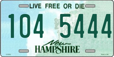 NH license plate 1045444