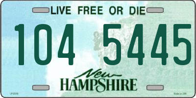 NH license plate 1045445
