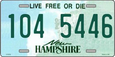 NH license plate 1045446