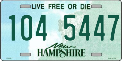 NH license plate 1045447