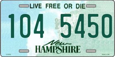 NH license plate 1045450