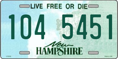 NH license plate 1045451