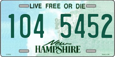 NH license plate 1045452