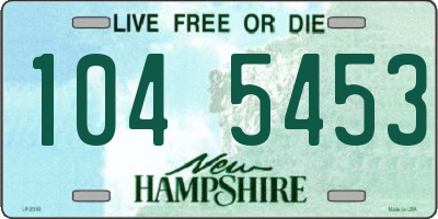 NH license plate 1045453