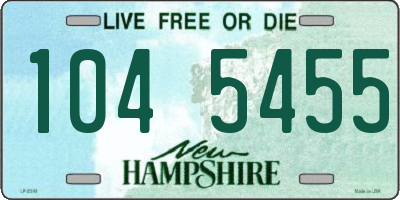 NH license plate 1045455