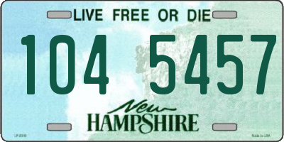 NH license plate 1045457