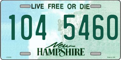 NH license plate 1045460