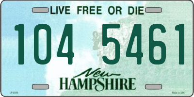 NH license plate 1045461