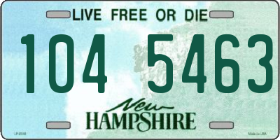 NH license plate 1045463