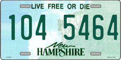 NH license plate 1045464