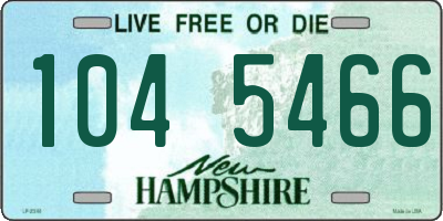 NH license plate 1045466