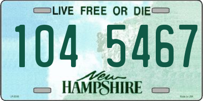 NH license plate 1045467