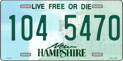 NH license plate 1045470