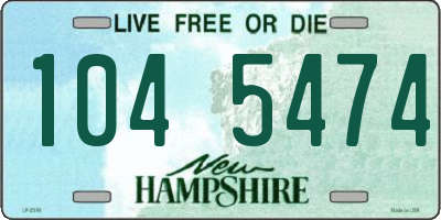 NH license plate 1045474
