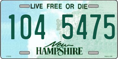 NH license plate 1045475
