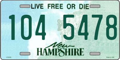 NH license plate 1045478