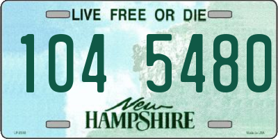 NH license plate 1045480