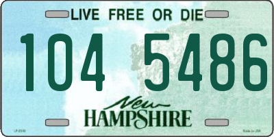 NH license plate 1045486